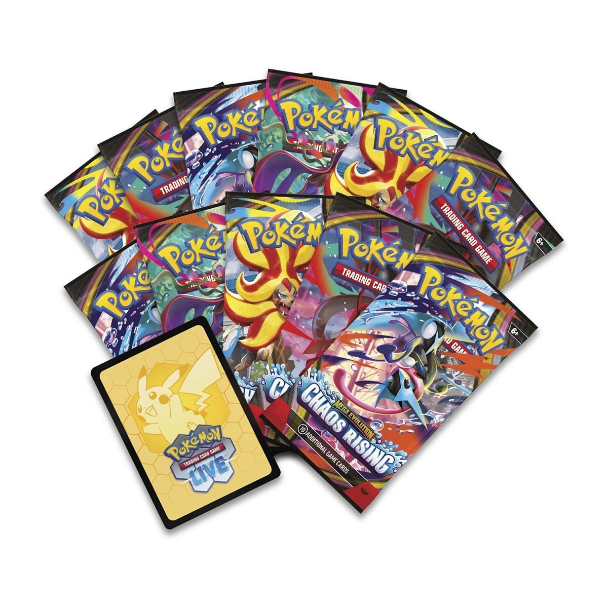 Pokémon TCG Mega Evolution Chaos Rising Pokémon Center Elite Trainer Box – 11 Booster Packs & Exclusive Fennekin Promos