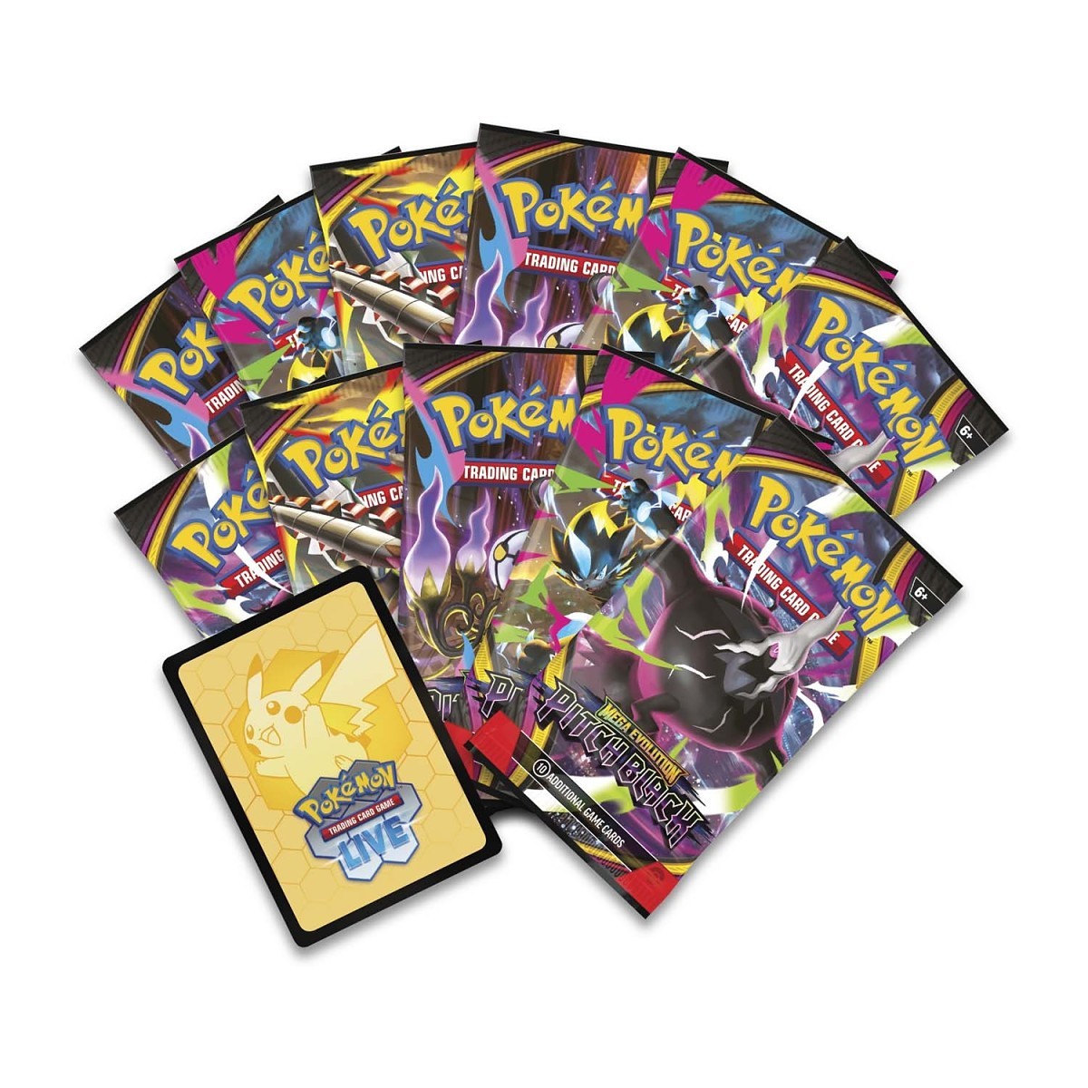 Pokémon TCG Mega Evolution: Pitch Black Pokémon Center Elite Trainer Box – 11 Booster Packs & Exclusive Promo