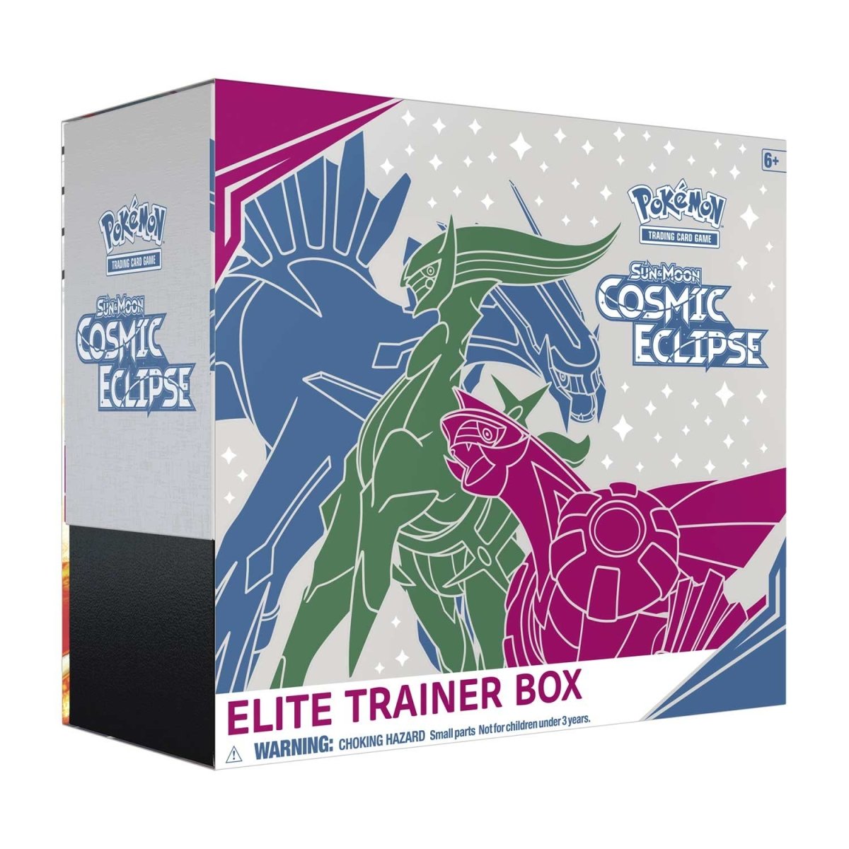 Pokémon TCG Sun & Moon Cosmic Eclipse Elite Trainer Box – 8 Booster Packs with Arceus, Dialga & Palkia Card Sleeves