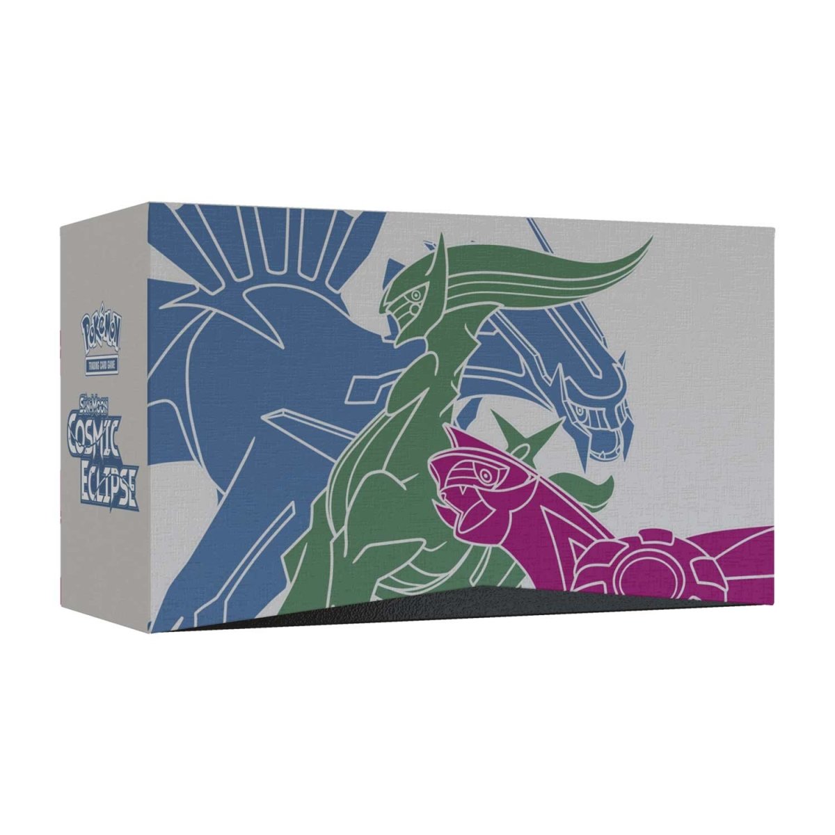 Pokémon TCG Sun & Moon Cosmic Eclipse Elite Trainer Box – 8 Booster Packs with Arceus, Dialga & Palkia Card Sleeves