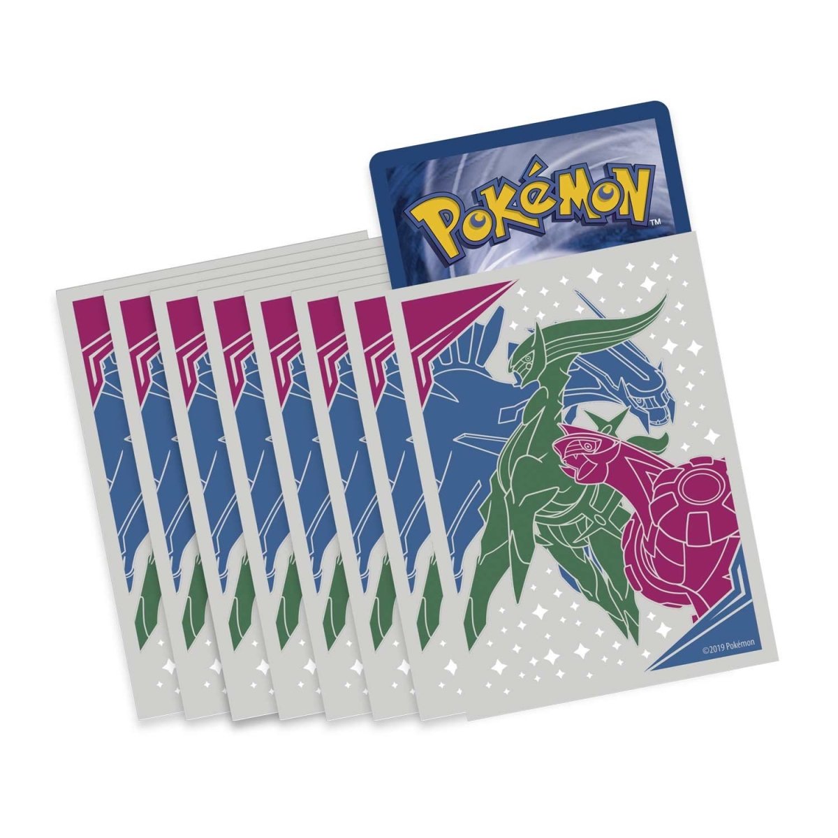 Pokémon TCG Sun & Moon Cosmic Eclipse Elite Trainer Box – 8 Booster Packs with Arceus, Dialga & Palkia Card Sleeves