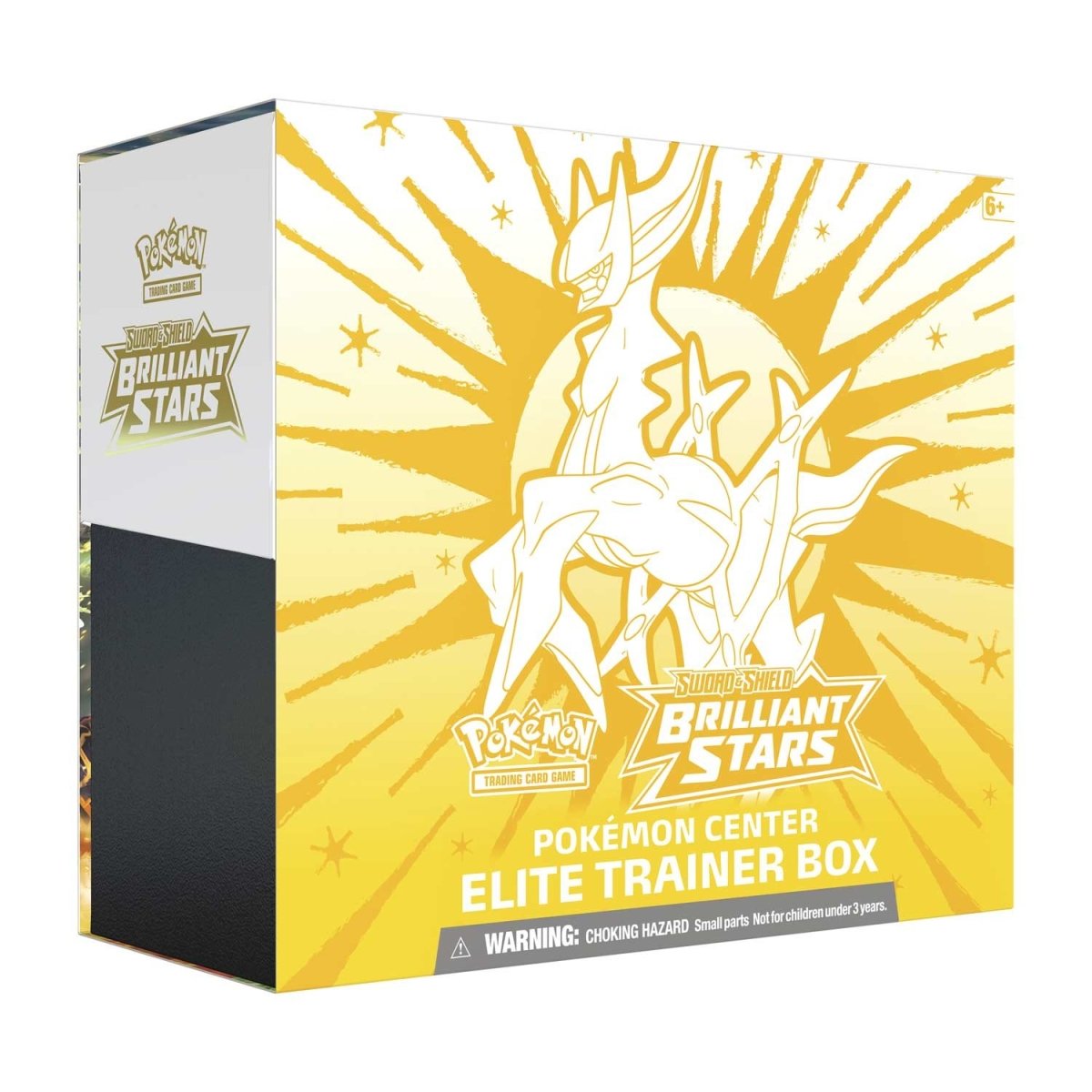 Pokémon TCG Sword & Shield Brilliant Stars Pokémon Center Elite Trainer Box – 10 Booster Packs, Arceus Deck Box & Premium Accessories