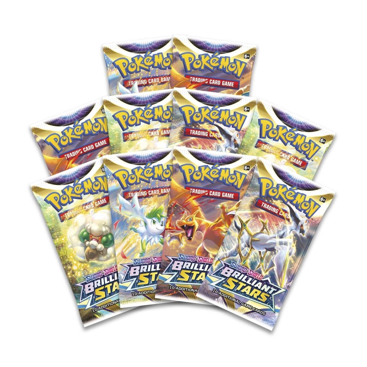 Pokémon TCG Sword & Shield Brilliant Stars Pokémon Center Elite Trainer Box – 10 Booster Packs, Arceus Deck Box & Premium Accessories