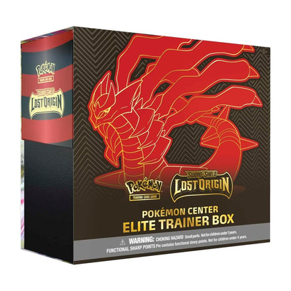 Pokémon TCG Sword & Shield Lost Origin Pokémon Center Elite Trainer Box – 10 Booster Packs, Giratina Pin & Metallic Coin