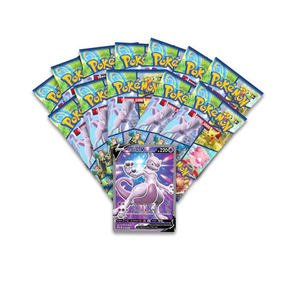 Pokémon TCG Pokémon GO Pokémon Center Elite Trainer Box Plus – 12 Booster Packs, Mewtwo V Promo & Premium Metal Accessories